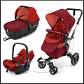 Детская коляска Concord Neo TS Sleeper+Air 3 в 1 (Flaming Red
						
					) — Фото
