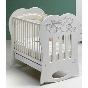 Детская кроватка Baby Italia Crystal, полозья/ящик