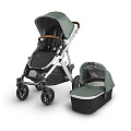 Детская коляска UPPAbaby Vista 2 в 1 (Emmett (sage-army green malange) 
						
					) — Фото