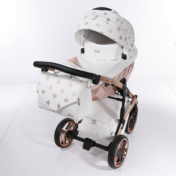 Детская коляска Junama Diamond Glow 2 в 1, эко кожа фото 7