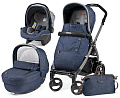 Детская коляска Peg-Perego Book Plus Completo 3 в 1, шасси Jet (Urban Denim
						
					) — Фото