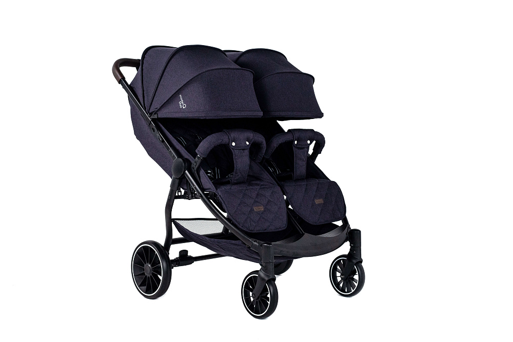 Детская прогулочная коляска для двойни Bubago Model Q Duo - Фото