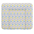 Матрац пеленальный Ceba Baby Себа Беби 70*85 см мягкий на комод (Triangle blue-yellow W-134-067-019
						
					) — Фото