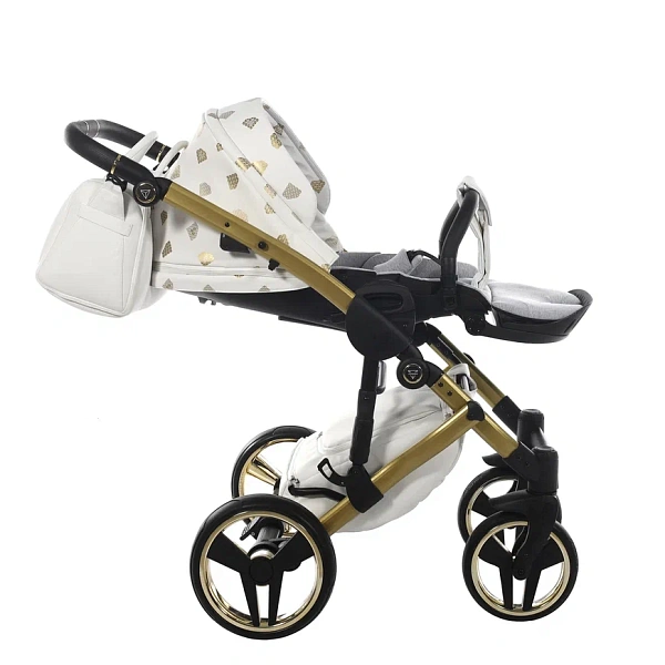 Детская коляска Junama Glow V2 2 в 1 на золотой раме фото 16