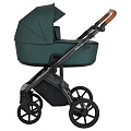 Детская коляска Roan Bass Next  2 в 1 (RN222/1 Pacific Green/Black/коричневая ручка
						
					) — Фото