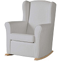 Кресло-качалка Micuna Wing Nanny Natural (Leatherette grey искусственная кожа) — Фото