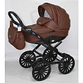 Детская коляска BeBe-Mobile Giulia Deluxe Carbon 2 в 1, эко-кожа (54S
						
					) — Фото