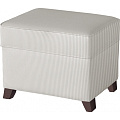 Пуфик с ящиком Micuna Foot Rest (Grey Stripes / Ножки Chocolate) — Фото