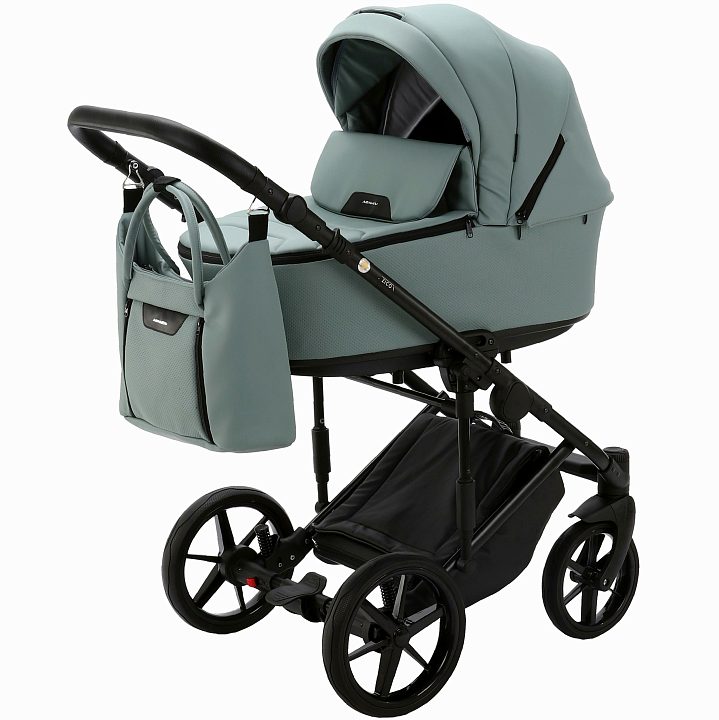 Детская коляска Adamex Zico - Deluxe (100% кожа) 3 в 1 — как выглядит в жизни