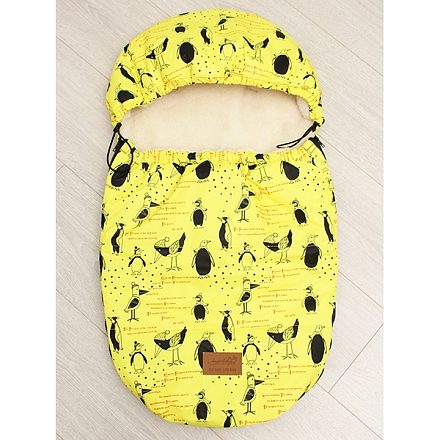Универсальный меховой конверт AmaroBaby Little Friend Пингвины 80х45 см