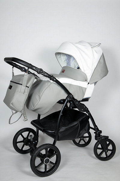 Детская коляска Jaxee Rosa 2 в 1, 100% эко кожа фото 6