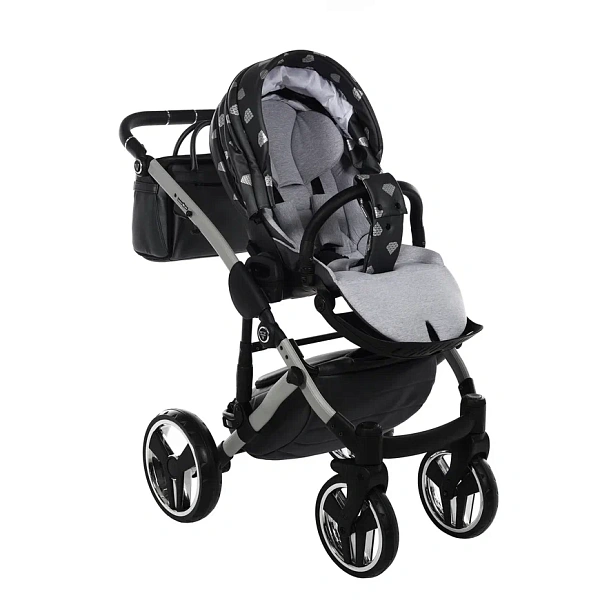 Детская коляска Junama Glow V2 3 в 1 на серебряной раме фото 21
