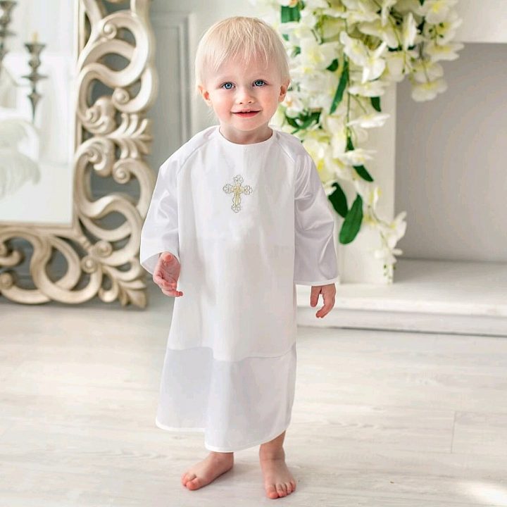 Крестильный набор для мальчика Makkaroni Kids Георгий (2 предмета) — как выглядит в жизни