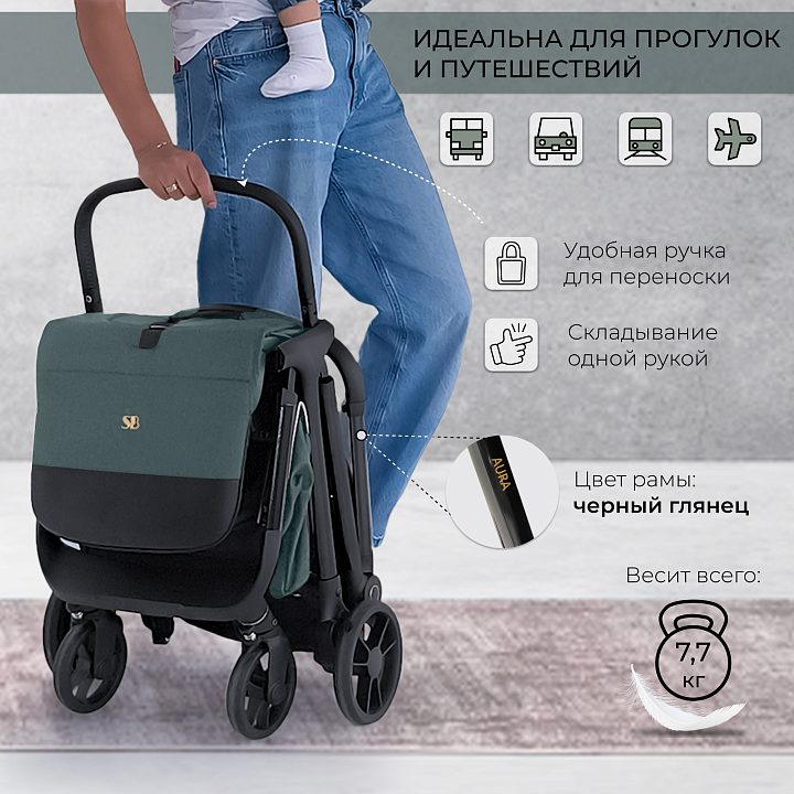 Детская прогулочная коляска Sweet Baby Aura — как выглядит в жизни