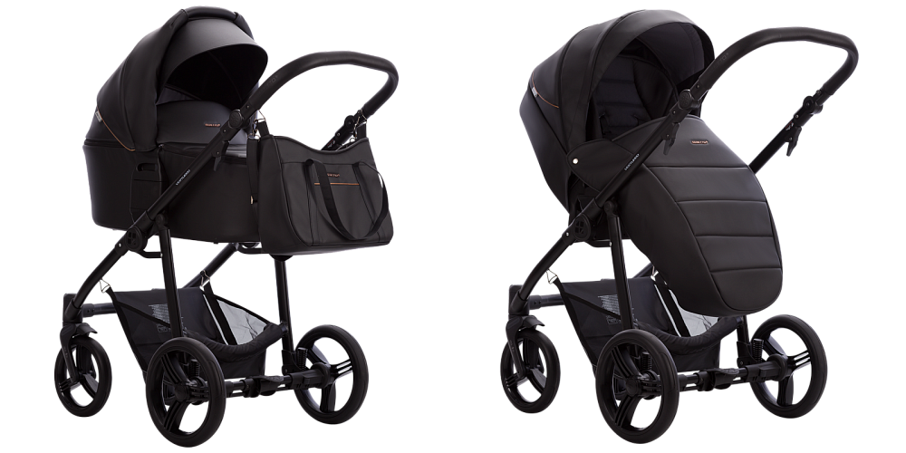 Детская коляска Bebetto Verturro Pro 2 в 1, 100% экокожа - Фото