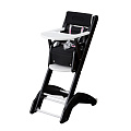 Складной стул для кормления Combelle Evo Twenty-One (Noir/Blanc (черный с белым)
						
					) — Фото