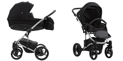 Детская коляска Bebetto Tito Premium Class Silver 2020 2 в 1