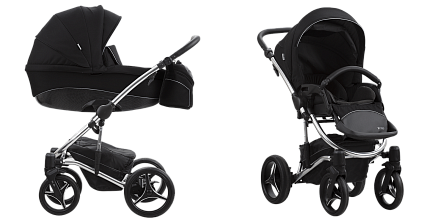 Детская коляска Bebetto Tito Premium Class Silver 2020 2 в 1