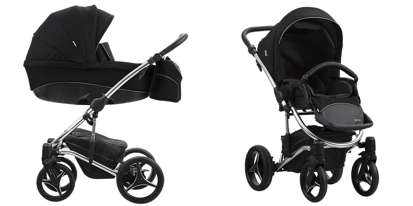Детская коляска Bebetto Tito Premium Class Silver 2020 2 в 1 — как выглядит в жизни