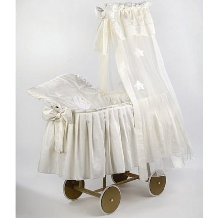 Колыбель Italbaby Плетеная с тюлевым пологом Marina Petite Etoile