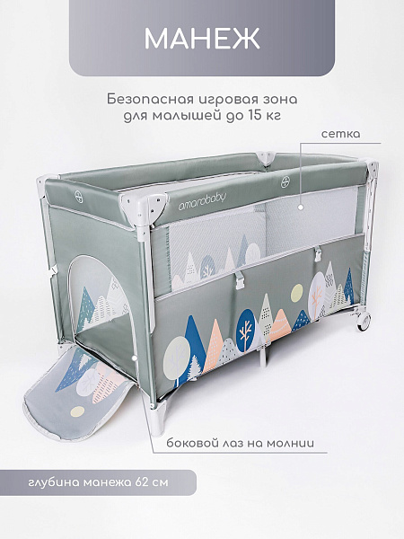 Детский манеж-кровать Amarobaby Transform фото 3