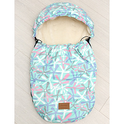 Универсальный меховой конверт AmaroBaby Little Friend Мята 80х45 см