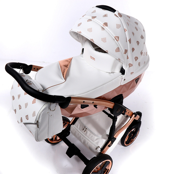 Детская коляска Junama Diamond Glow 2 в 1, эко кожа фото 8