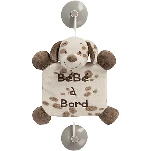 Автомобильный знак Nattou Baby on board Наттоу Беби он боард Max, Noa & Tom Собачка 777421