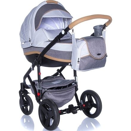 Детская коляска BeBe-Mobile Movo R 2 в 1, ткань+эко-кожа