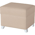 Пуфик с ящиком Micuna Foot Rest (Honeycomb Beige / Ножки White) — Фото