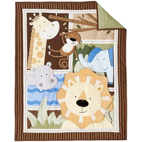 Комплект в кроватку Giovanni Shapito Leo jungle Джованни Шапито Лео Джангл, 7 предметов фото 6