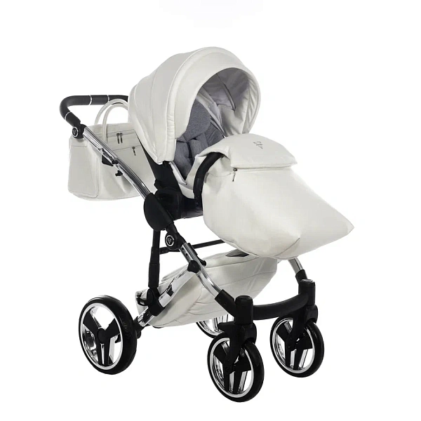 Детская коляска Junama Diamond Individual V2 2 в 1 на серебряной раме фото 21