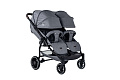 Детская прогулочная коляска для двойни Bubago Model Q Duo (Grey
						
					) — Фото
