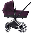 Коляска-люлька для новорожденного Cybex Priam Lux, шасси City Light Chrome - Фото
