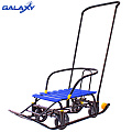 Снегомобиль Snow Galaxy Black Auto на больших мягких колесах (Синий) — Фото