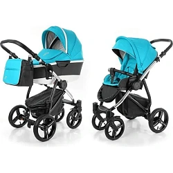 Детская коляска Esspero Newborn Lux 2016 2 в 1, шасси Chrome