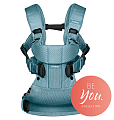 Многофункциональный рюкзак-кенгуру BabyBjorn One Air для ношения ребёнка на груди и на спине (Темно-бирюзовый) — Фото