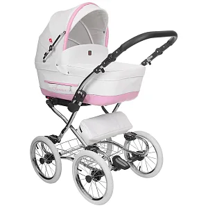 Детская коляска Tutek Turran Silver 2 в 1, 100% эко-кожа