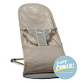 Детское кресло-шезлонг BabyBjorn Bliss Mesh (02 / Серо-бежевый
						
					) — Фото