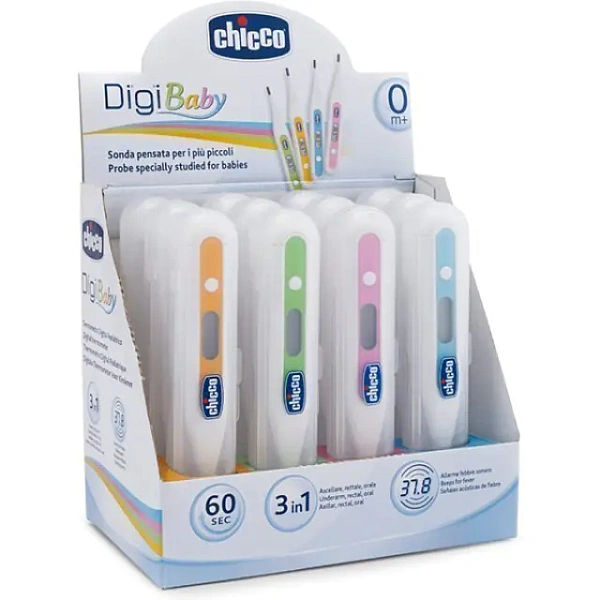 Цифровой термометр Chicco Digi Baby Чико Дижи Бейби 69690, разноцветный фото 1