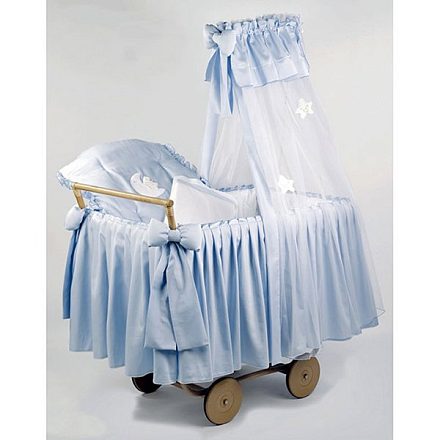 Колыбель Italbaby Плетеная с тюлевым пологом Nadia Petite Etoile