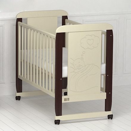 Детская кроватка Kitelli (Kito) Amore + колеса, полозья