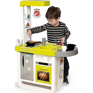 Электронная кухня Smoby Cherry 310908 со звуком, 25 аксессуаров