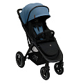 Детская прогулочная коляска Sweet Baby Suburban Compatto на черной раме (Blue
						
					) — Фото