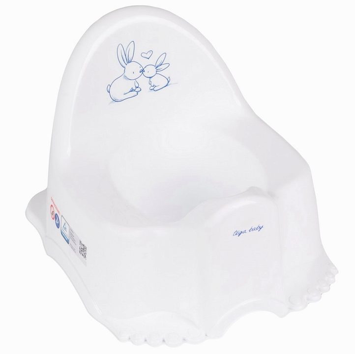 Нескользящий детский горшок Tega Baby Кролики (Little Bunny) — как выглядит в жизни