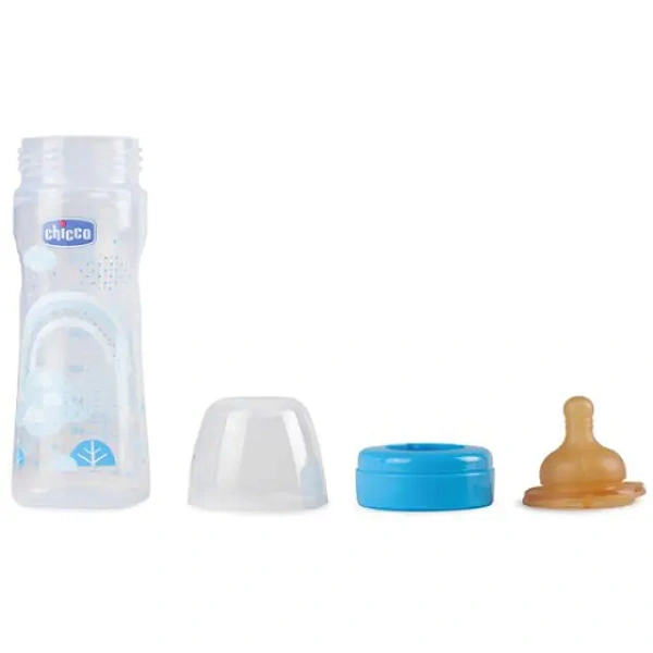 Бутылочка Chicco Well-Being Boy / Girl Чико Велл-Биинг Бой / Герл 250 мл, 2 мес.+, лат. соска, перем. поток, РР фото 2