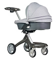 Детская коляска Stokke Dsland 2 в 1 (Grey grid
						
					) — Фото