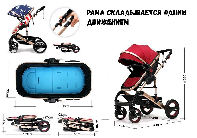 Детская коляска-трансформер Belecoo — как выглядит в жизни