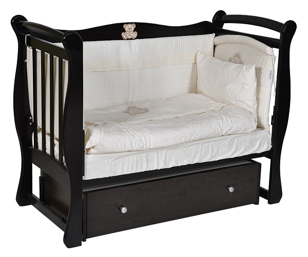 Детская кроватка Кедр Viola 1 автостенка/универсальный маятник фото 2