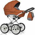 Детская коляска Expander Xenon Prestige 2 в 1, эко-кожа (02 Copper Оранжевый
						
					) — Фото